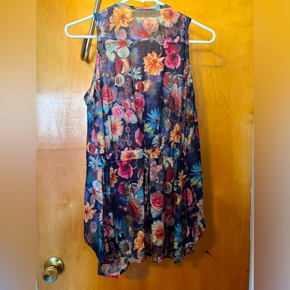For Freedom colorful floral sleeveless top size small/medium - Picture 3 of 5